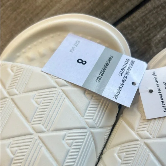 Lacoste Serve Slide Dual White Slide Sandals NWT - Picture 5 of 5